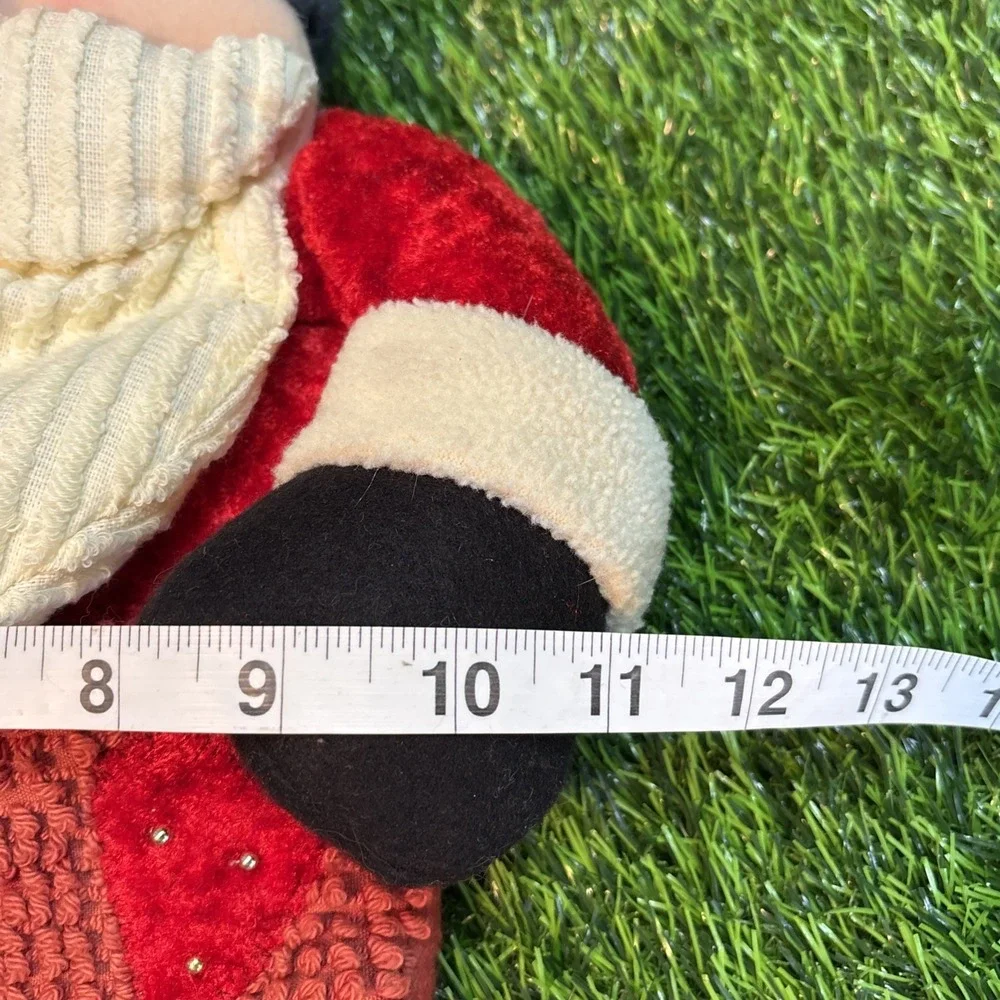 Vintage Santa Claus Christmas Stocking Plush‎ Patchwork Felt Decor 26